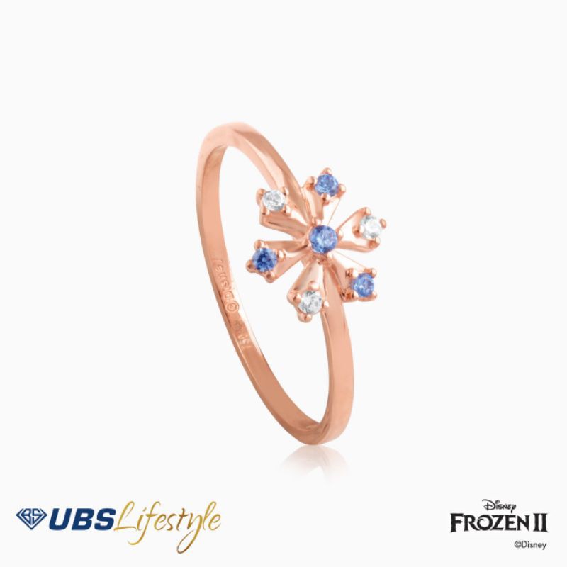 CINCIN EMAS UBS DISNEY FROZEN LIMITED 750 ROSE GOLD