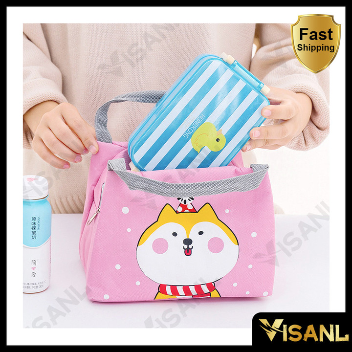 Tas Bekal Karakter/Iconic Insulated Lunch Bag Cooler Kartun Tempat Penyimpanan Bekal Murah