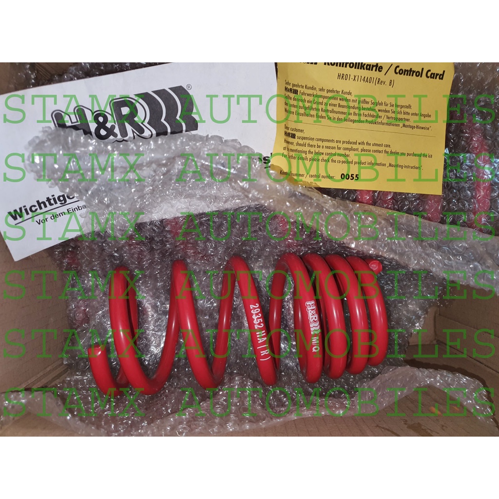 Lowering Spring / Per Ceper Honda Stream RN1 RN3 2001-2006 ORIGINAL merk H&R made in Germany turun s