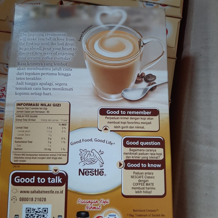 

Krimer- Nestle Coffe Matte Creamer 450G / Krimer Kopi Nescafe -Krimer.