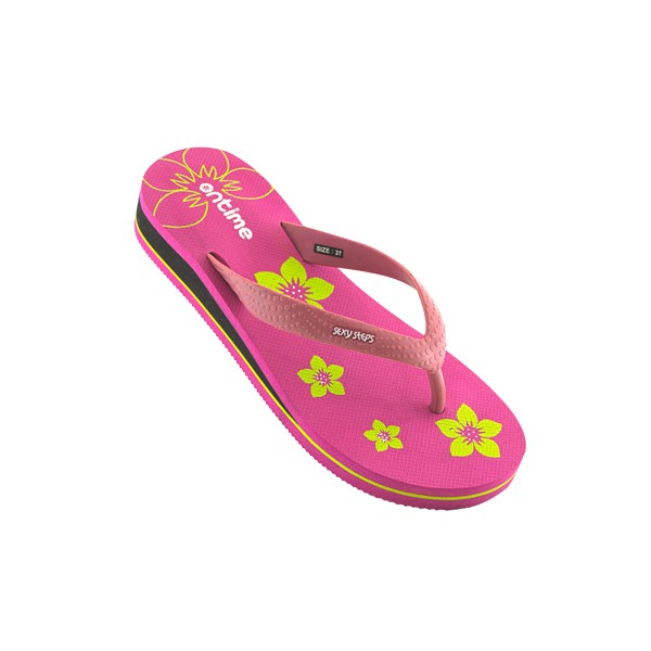 SANDAL JEPIT WANITA ONTIME ALOHA FUCHSIA