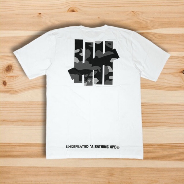 Kaos Bape X Undefeated White