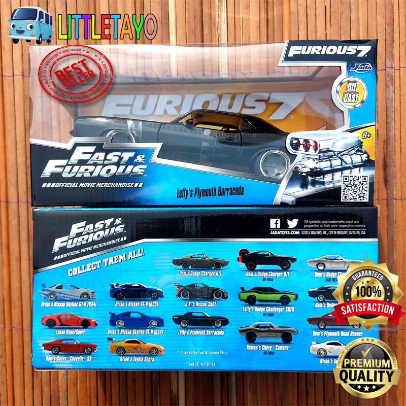 JADA Skala 24 FAST & FURIOUS LETTY PLYMOUTH BARRACUDA LETTYS OPEN KAP