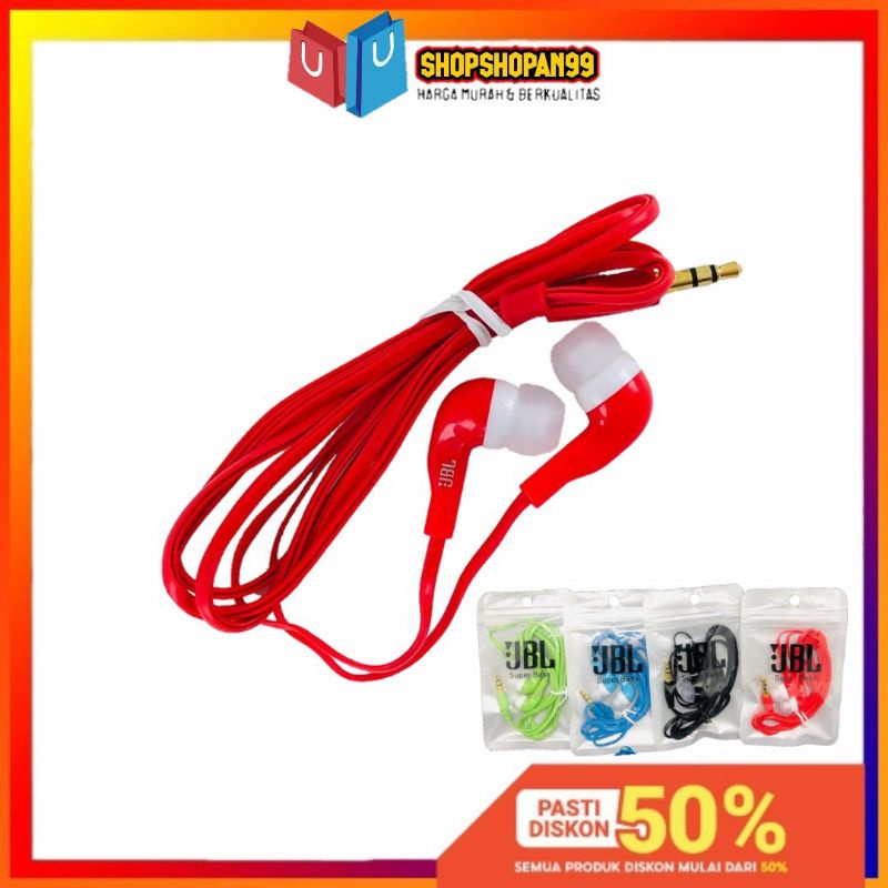 HEADSET JBL SUPER BASS PLASTIK NON MIC KABEL - S99