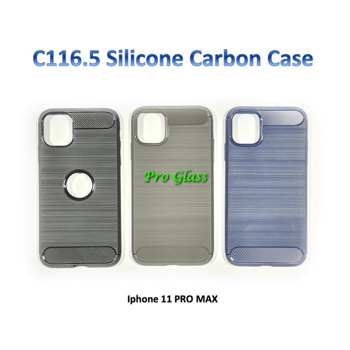 C116.5 Iphone 6/6s/6+/6s+/7/8/7+/8+/X/XS/XR/XS MAX/11/11 PRO/11 PRO/MAX Premium Carbon Silicone Case