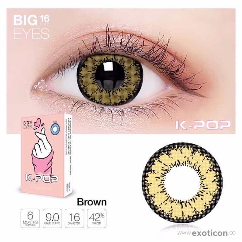 SOFTLENS X2 KPOP NORMAL &amp; MINUS (-0.50 s/d -4.00) BY EXOTICON / Soflens BIG EYES 16 MM