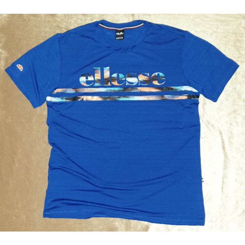 Baju Olahraga Ellesse Original, T-Shirt Olahraga Branded, Pakaian Olahraga Original