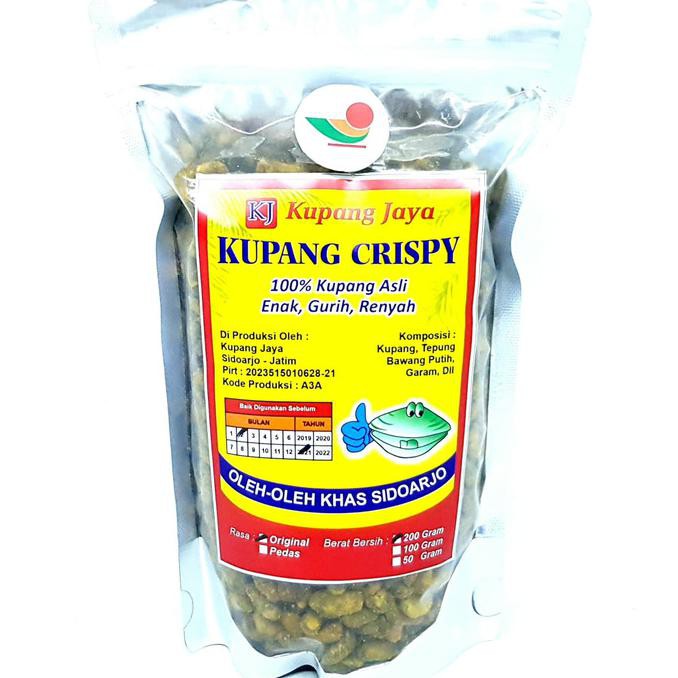 

Kualitas Terbaik] Kj Kripik Kupang Crispy 200Gr | Keripik Goreng Kering Crispy Sidoarjo