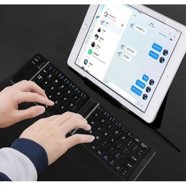 SOHA KYB-006 Wireless Bluetooth Keyboard Portable Lipat Folding Magnetic Support IOS Win An