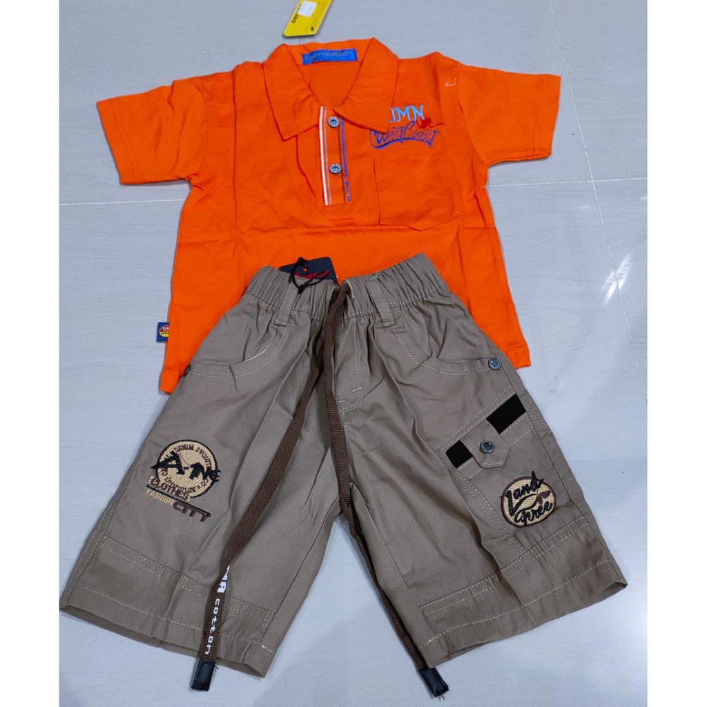 Setelan anak laki laki/Setelan Domino kids/Setelan kekinian