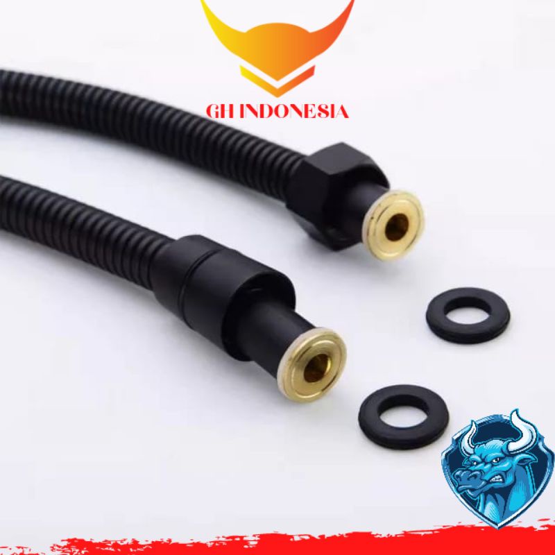 selang shower hitam Kuningan / selang shower mandi