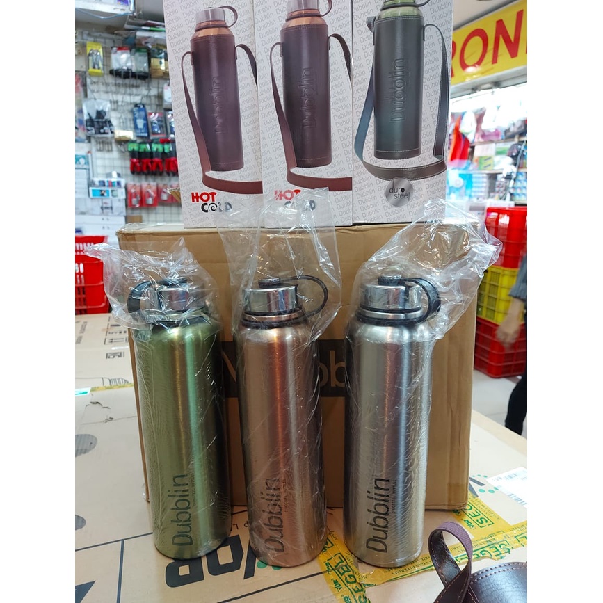 Dubblin Turbo 1500Ml Termos Air Panas Vaccum Dingin Tahan +Free Sarung