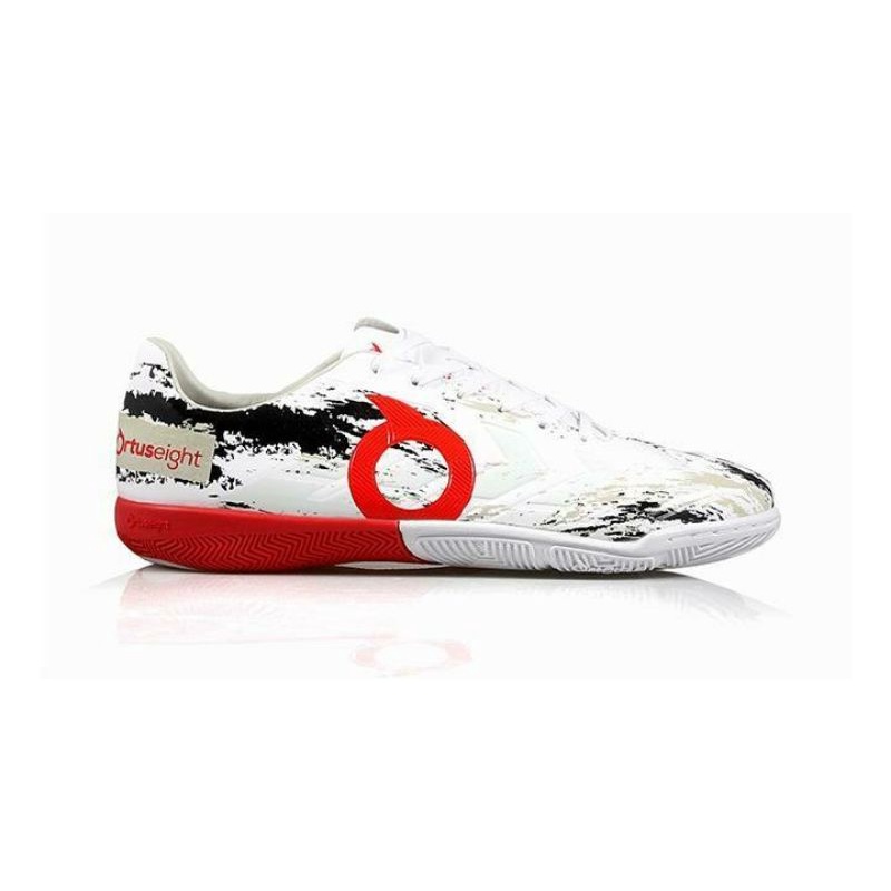 SEPATU FUTSAL ORTUSEIGHT INFERNO IN - White Ortred Black (100% ORIGINAL)