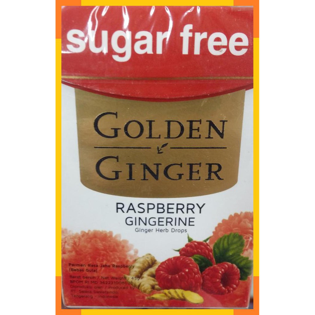 

Golden ginger | raspberry | 45 gram | sugar free