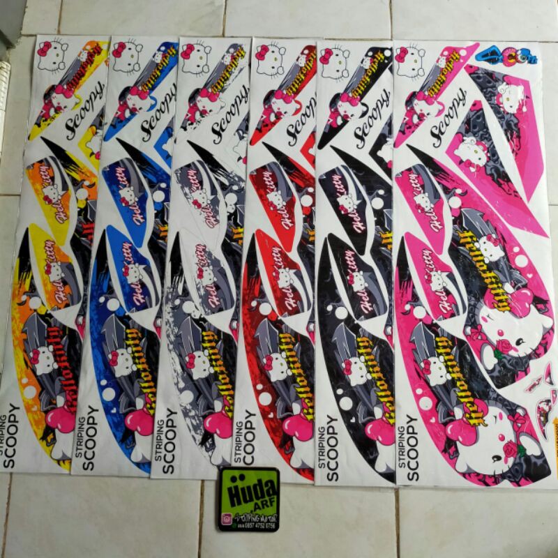 Striping scopy sticker scopyLis motor variasi scopy