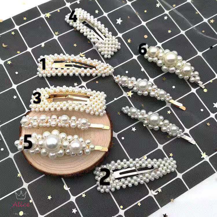 Jepit ala korea Rambut Mutiara Aksesoris Wanita Fashion Mutiara Murah Pearl Hairclip Hairpin Import