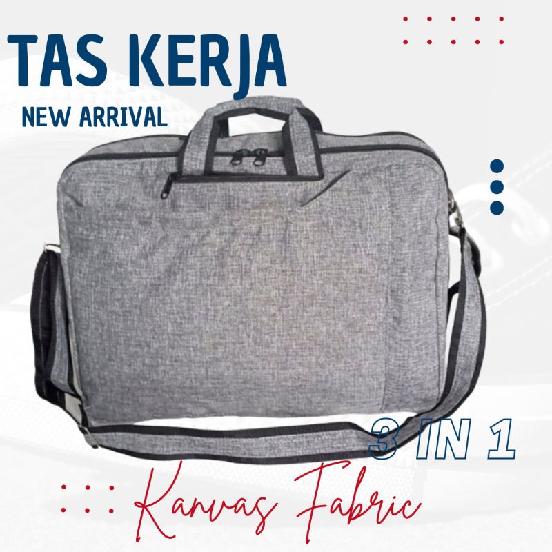 Tas Kerja Tas Kantor Tas Laptop 3 in 1 Pria dan Wanita