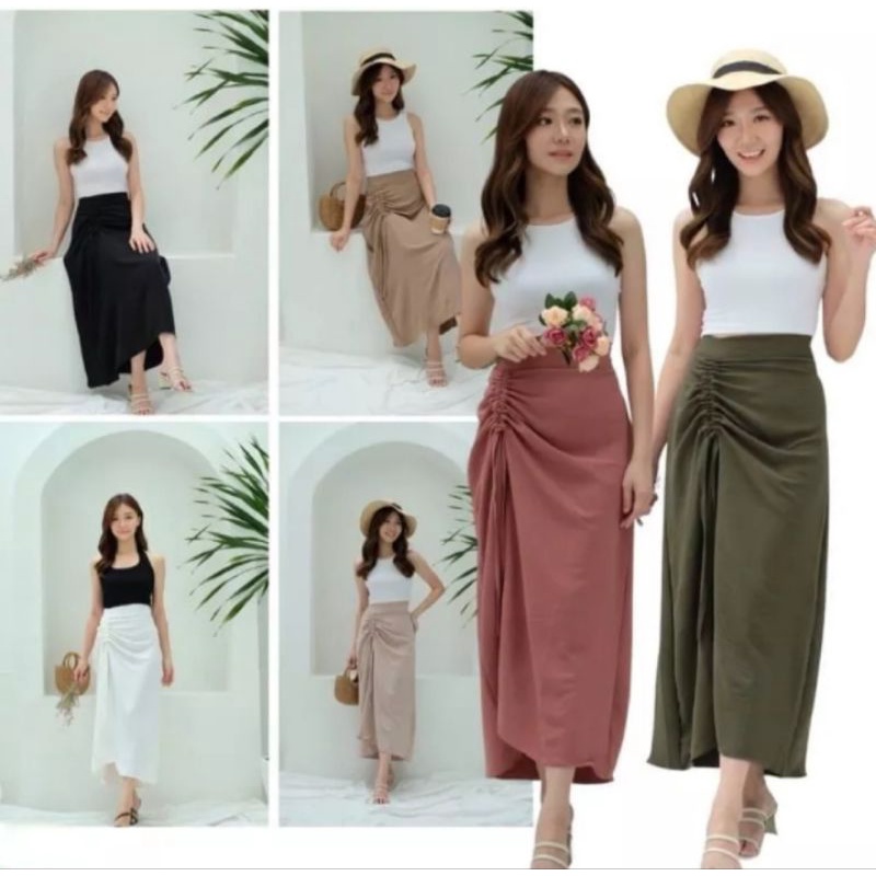 Rok Serut Model Terbaru 2022 Rok Kekinian Trending Terbaru Korean Style