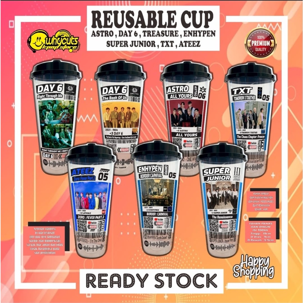 REUSABLE CUP KPOP