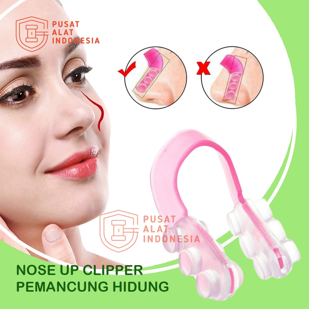 BISA COD - ALAT PEMANCUNG HIDUNG ALAMI HASIL PERMANEN PENJEPIT PEMANCUNG HIDUNG MERAH MUDA NOSE UP