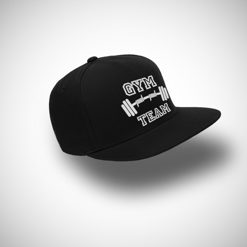 Topi Snapback pria sport all size Gym Team