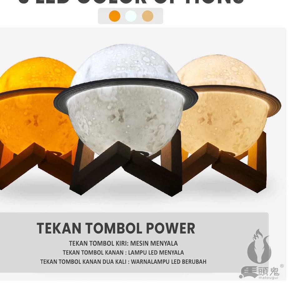 Terbaru Humidifier Purifer Berbenruk Planet Dan Bisa Bercahaya Di Malam Hari/Humidifier Murah