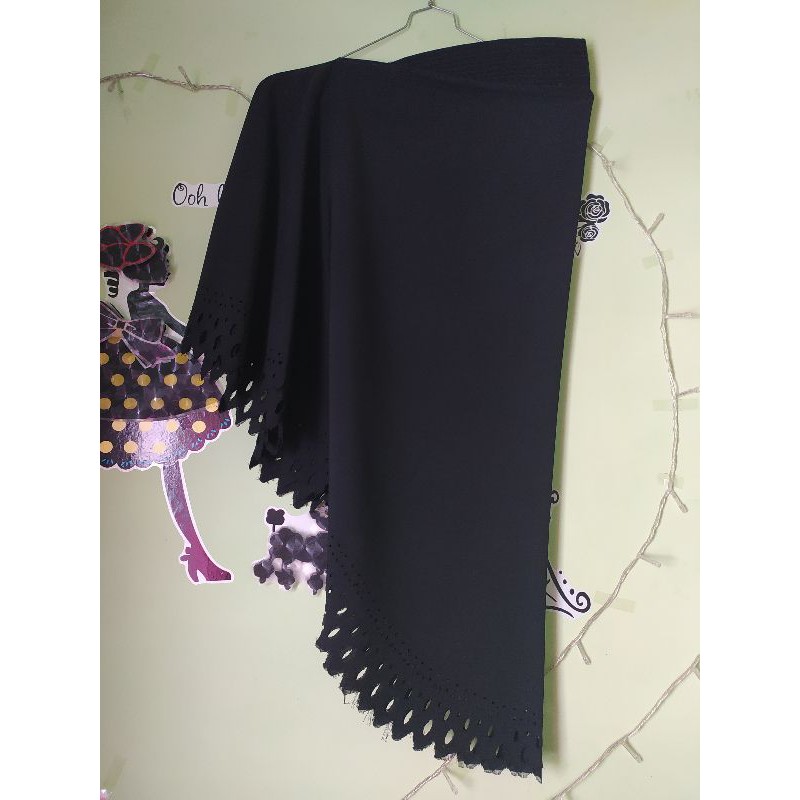 Preloved Hijab Instan by Aini ❤ Mat. Wolfis | Colour Black