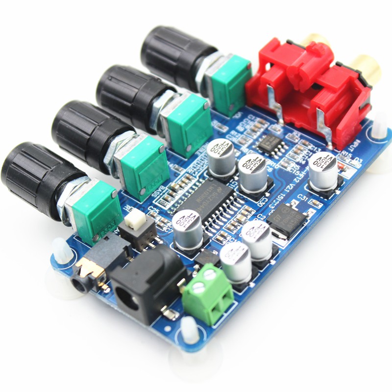 LM1036 + NE5532 Stereo Preamplifier Tone Control Board