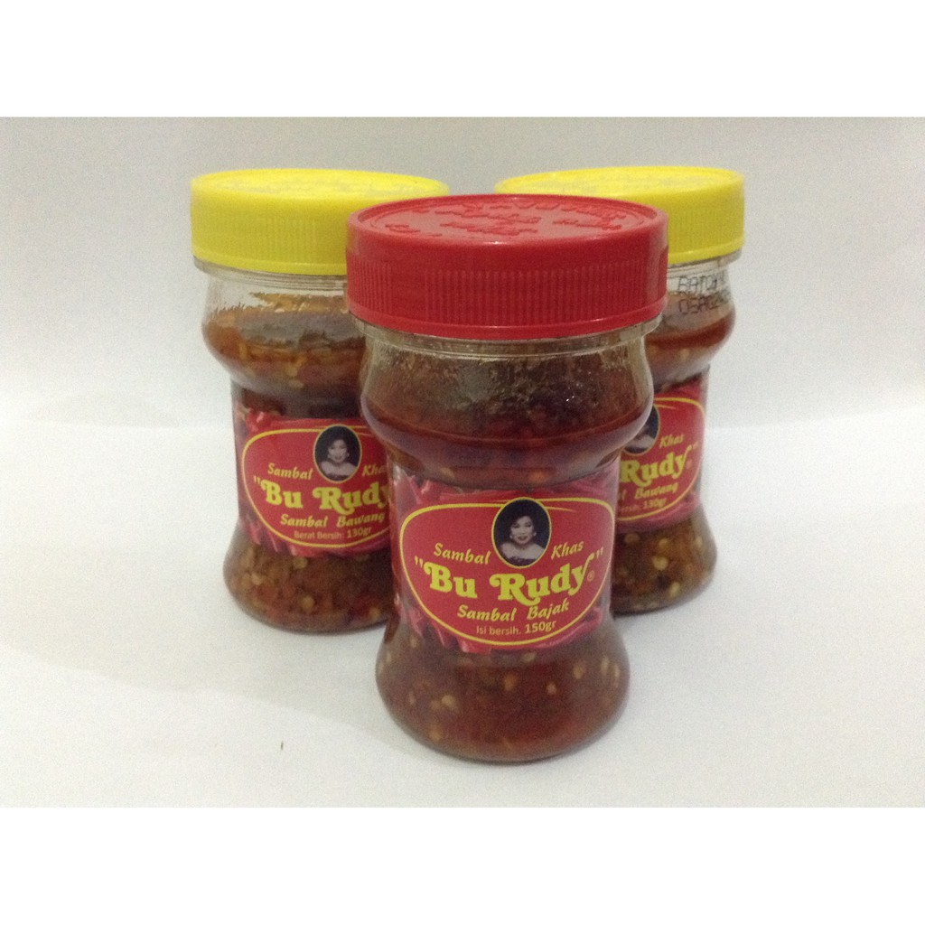 

Sambal Bu Rudy Surabaya 3 in 1 (Paket Hemat 2 Smb Bawang 1 Smb Terasi)