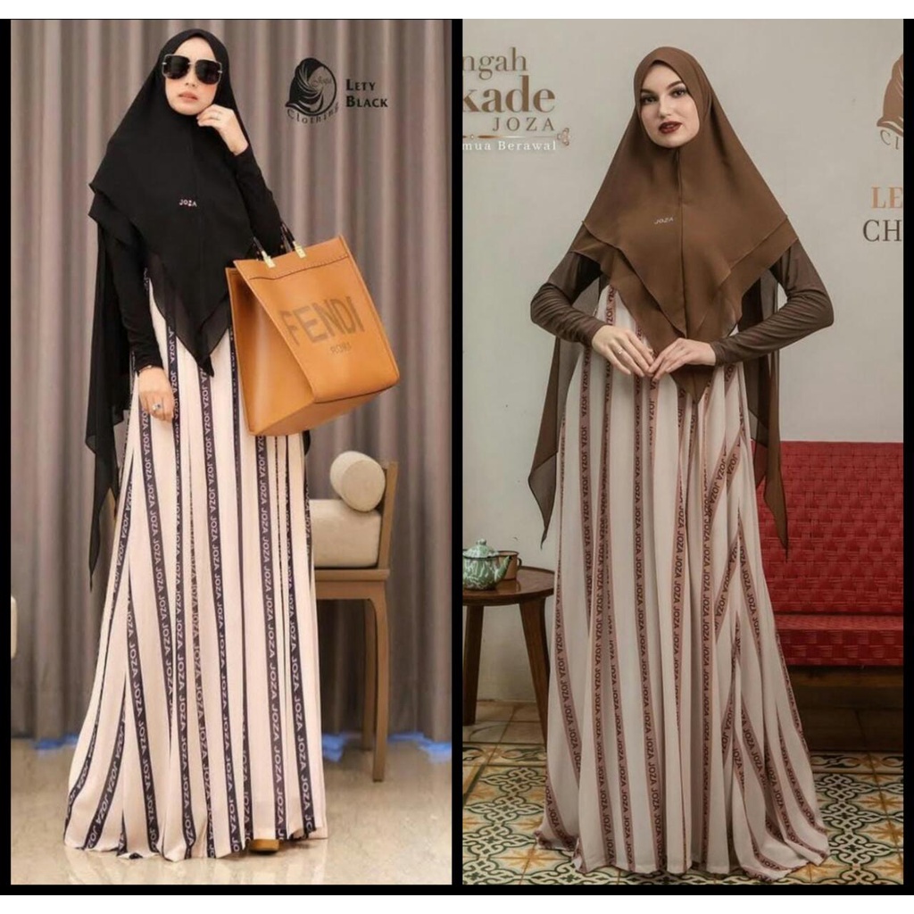 [JOZA CLOTHING] GAMIS SET SYARI / DRESS ONLY ORIGINAL BRAND " LETTY " By Joza Clothing