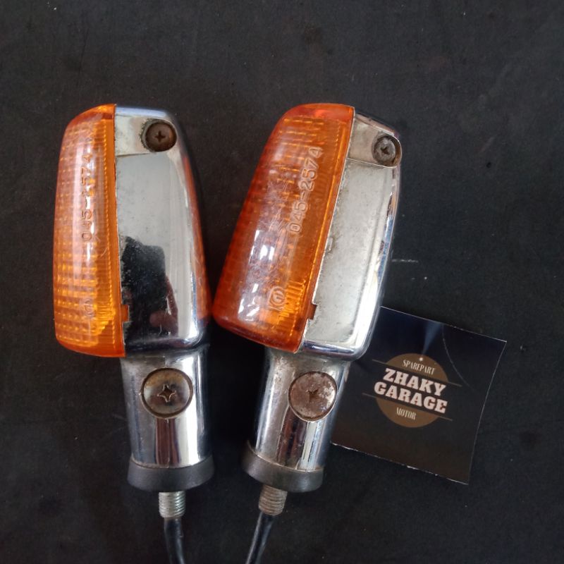Sein lampu riting reting reteng Honda Tiger 2000 tiger lama tilam tiger lawas chrome original