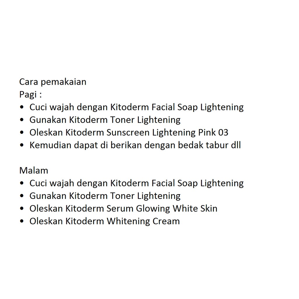 PAKET Kitoderm Glowing And Whitening Skin Original / Paket Pemutih &amp; Pencerah isi 5 BPOM Aman