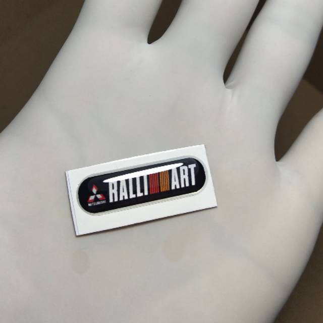 

Stiker ralliart mini timbul