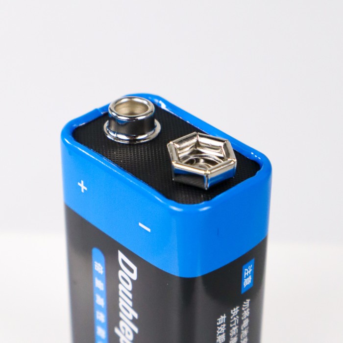 DOUBLEPOW Battery 9V 6F22 Non-Rechargeable Baterai