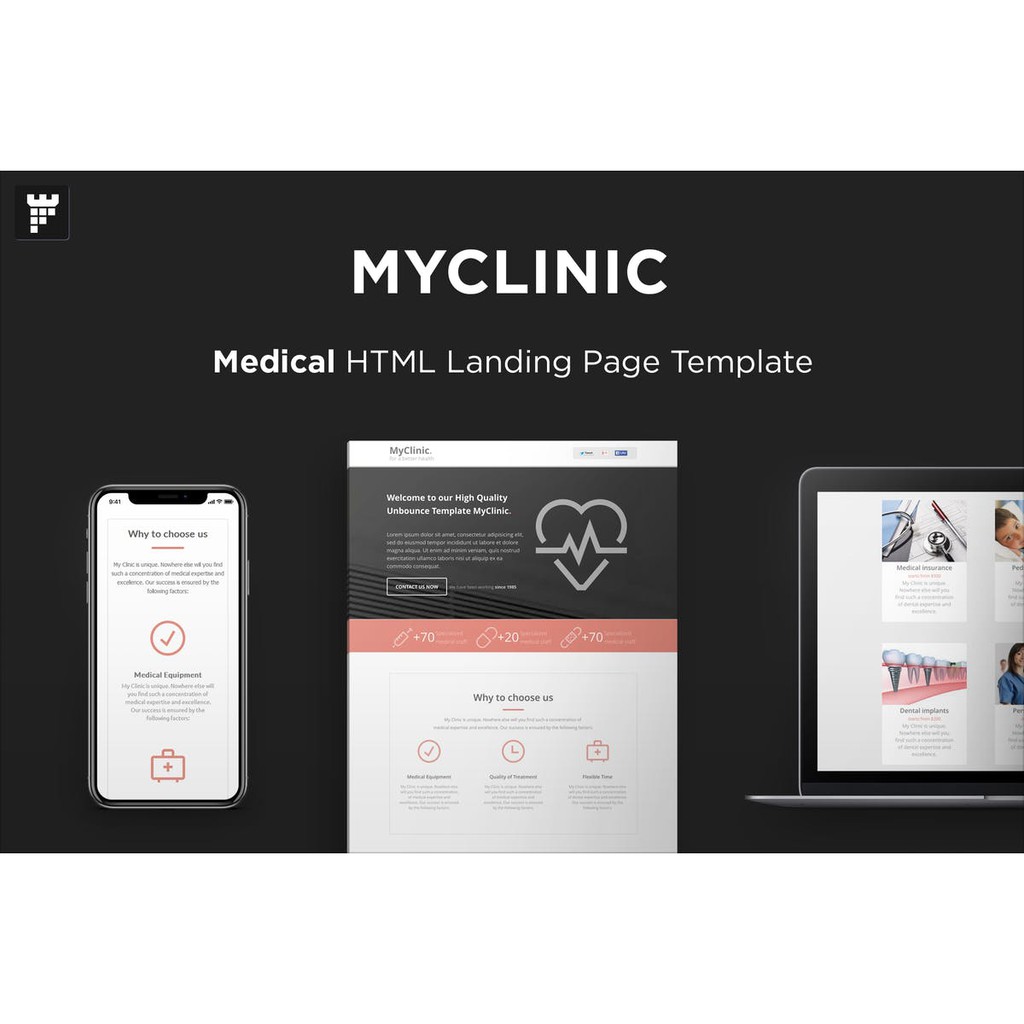 Landing HTML Page - MyClinic Medical HTML Landing HTML Page