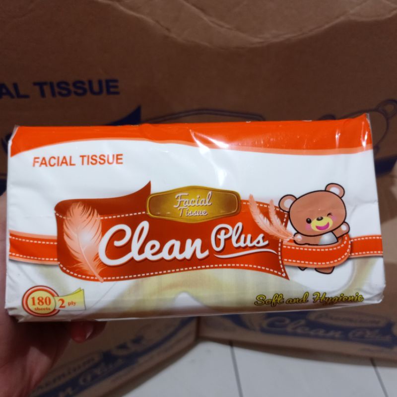 tissue clean plus 180 sheets