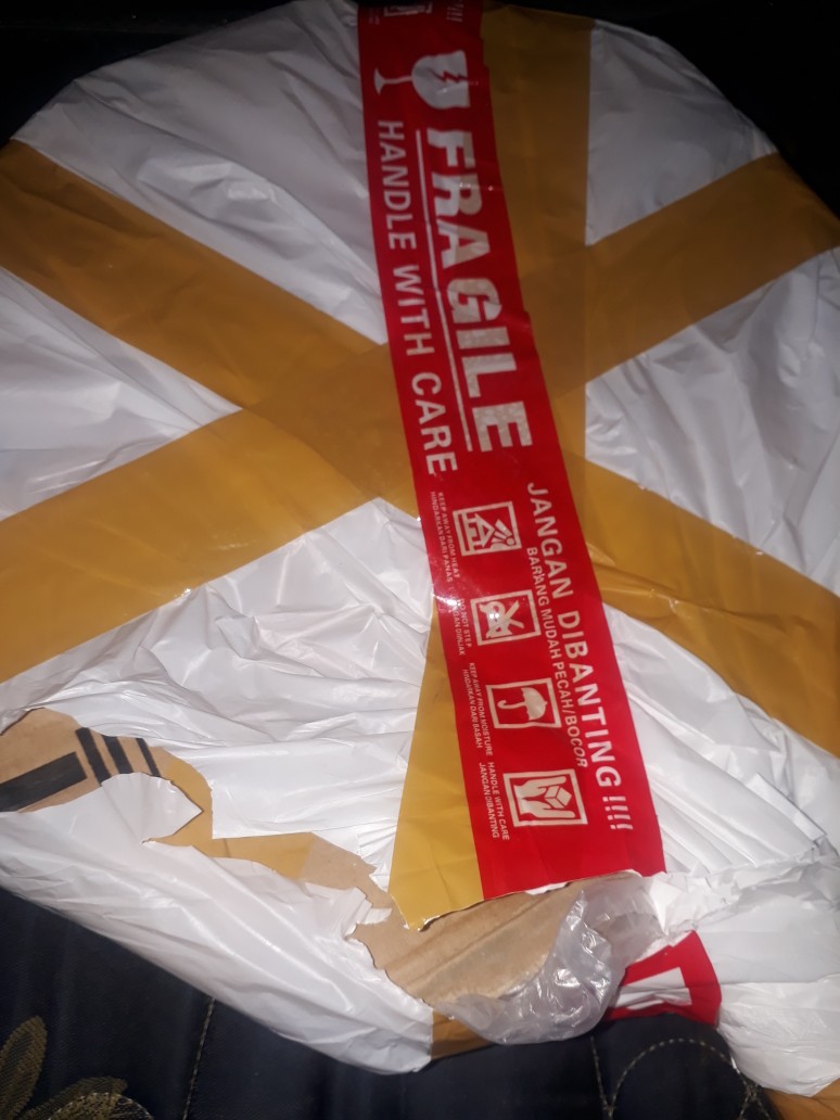 Wajan Enamel Gagang Warna Marble Frypan 34 Cm Kuaida