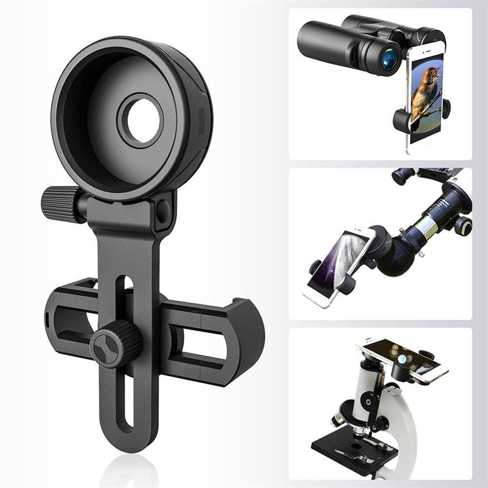 POPULAR Populer Telescope Phone Holder Hitam Universal Braket Teleskop Tahan Lama