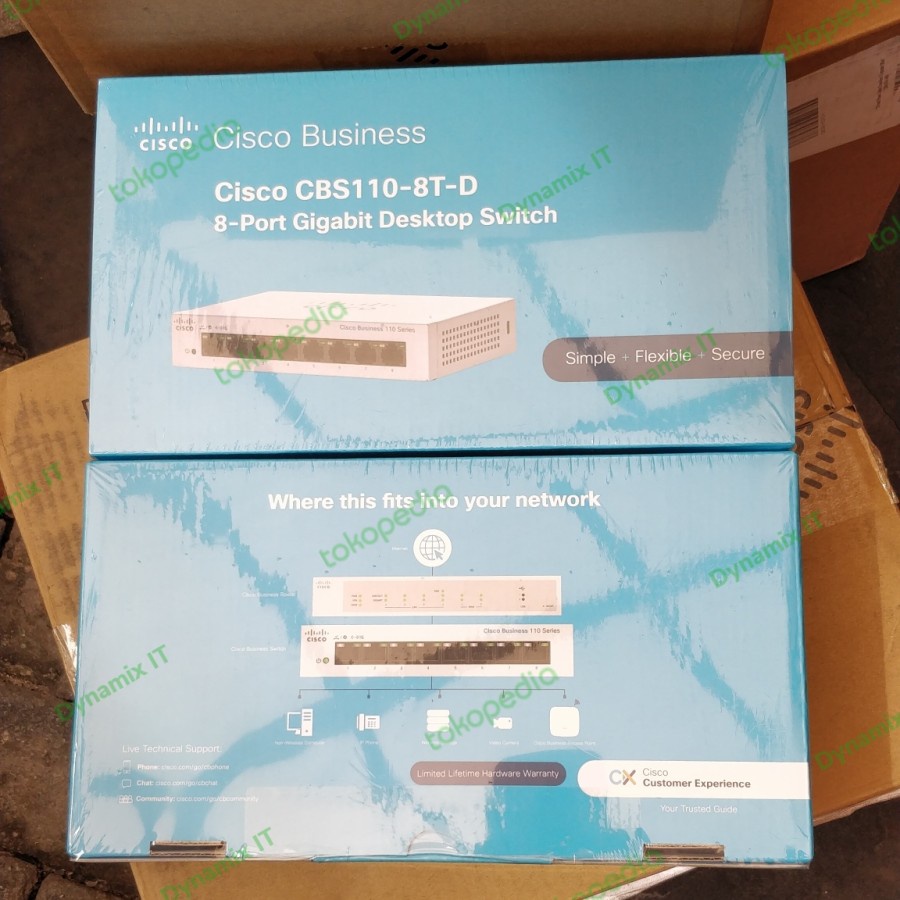 CISCO CBS110-8T-D-EU Business Unmanaged Switch 8 Port Gigabit