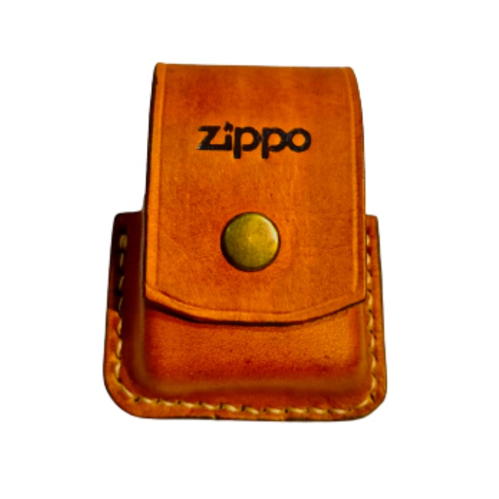 Sarung Zippo Tempat Zippo Kulit Coklat Bata / Sarung Zippo Kulit Original / Sarung Zippo Kulit / Sarung Zippo Kulit Asli Murah / Sarung Zippo Handmade