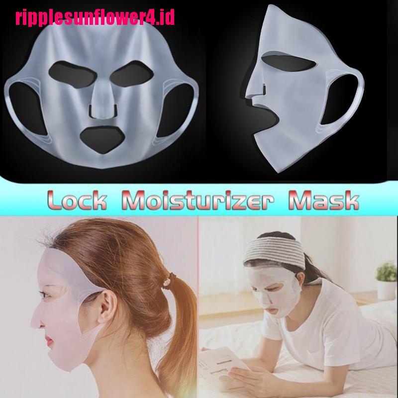 Masker Pelembab Wajah Bahan Silikon Reusable Anti Kerut Untuk Wanita