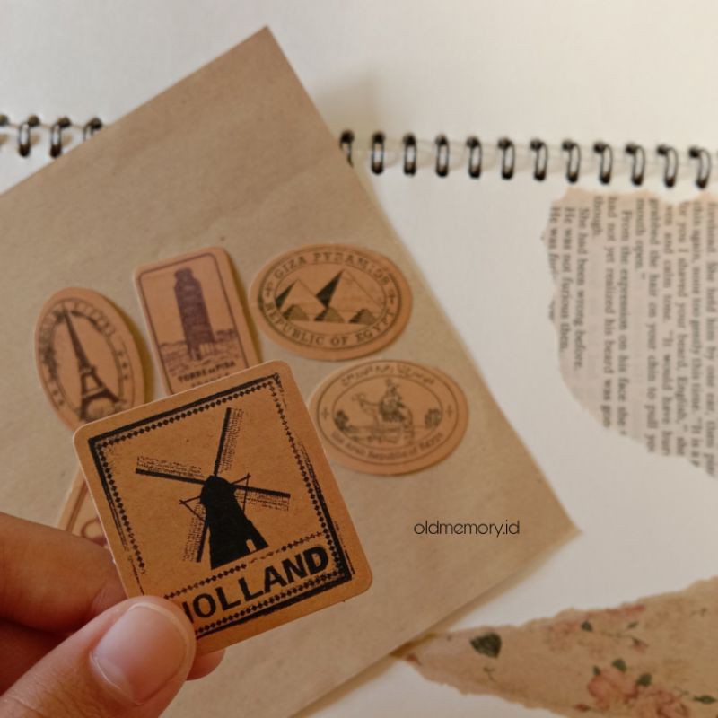 

45pcs VINTAGE COUNTRY STICKER