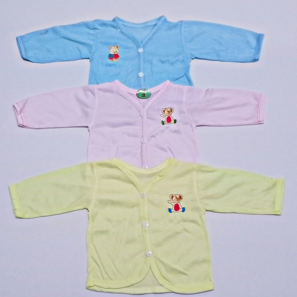 Baju bayi lengan panjang polos