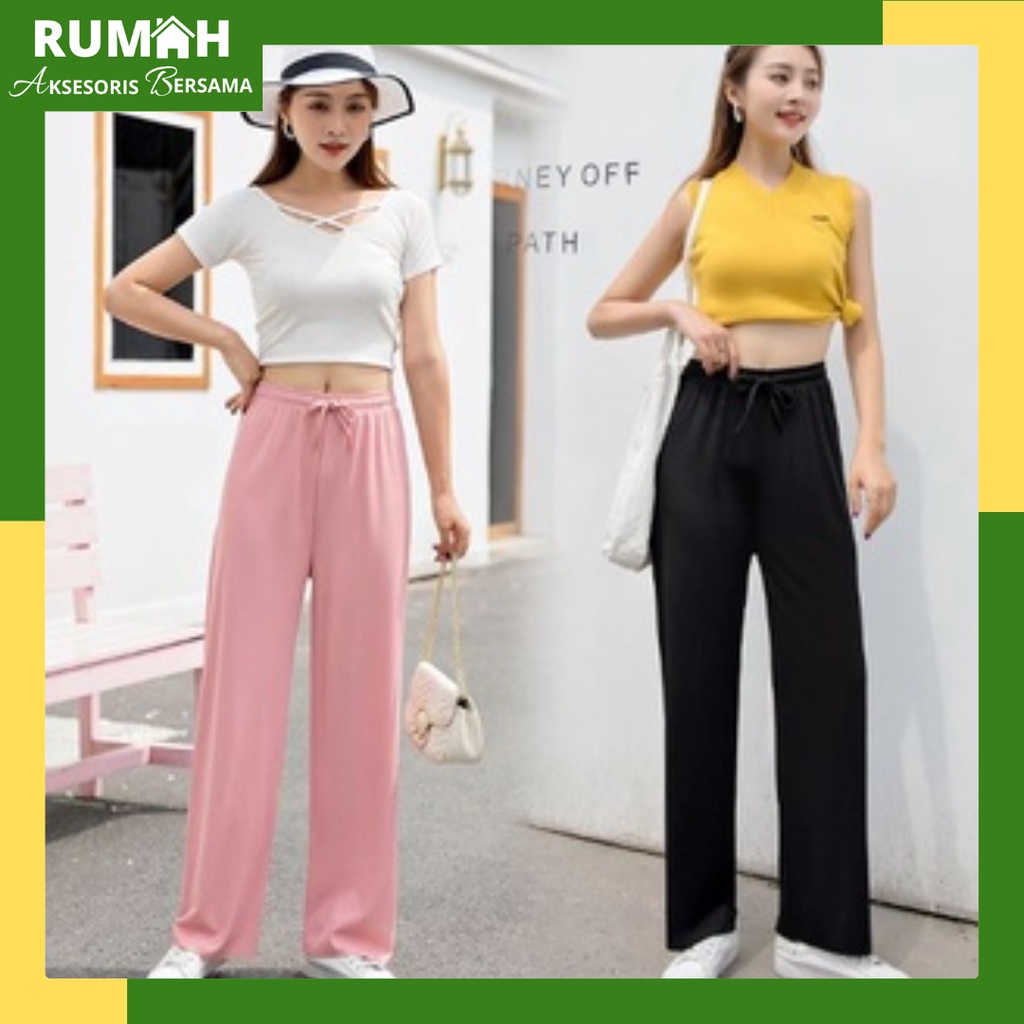 RAB CPG090 Celana Panjang Celana Kulot Wanita High Waist Korean Fashion
