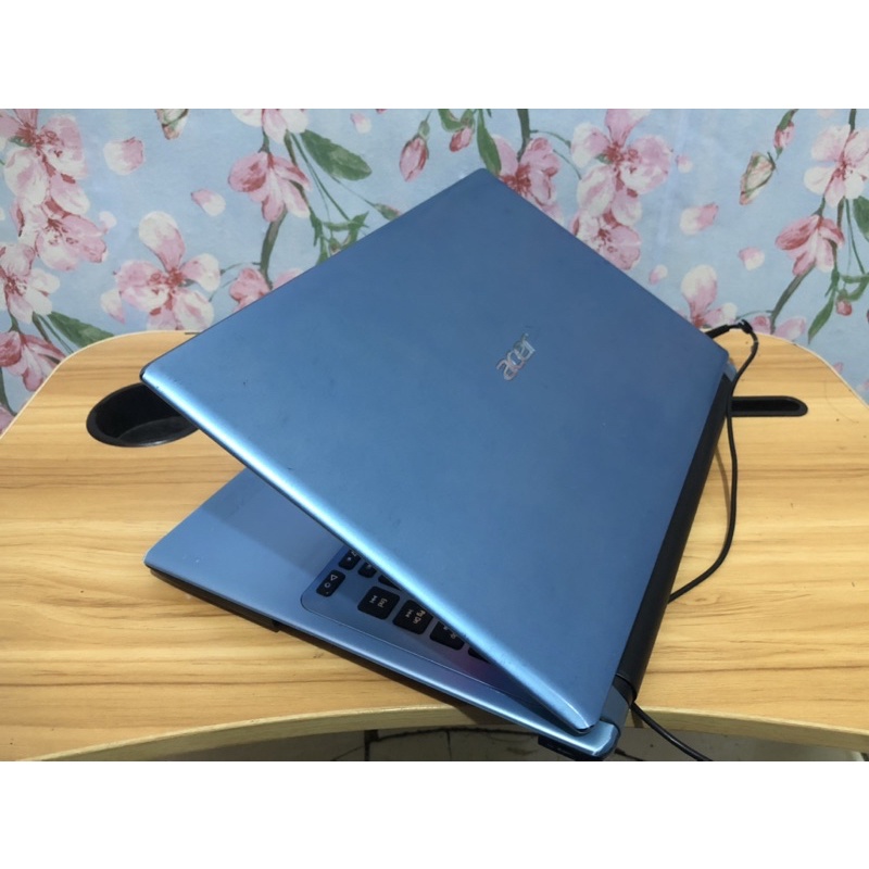 laptop acer aspire v5-471 intel core i5 4gb ram 320gb hdd normal siap pakai biru langit menawan