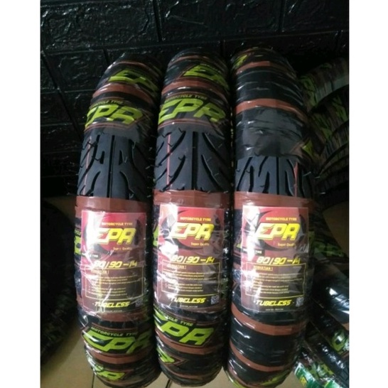 Ban Motor Tubles Matic Depan Ukuran 80/90 Ring 14 Beat Vario Mio Spacy Merk EPR