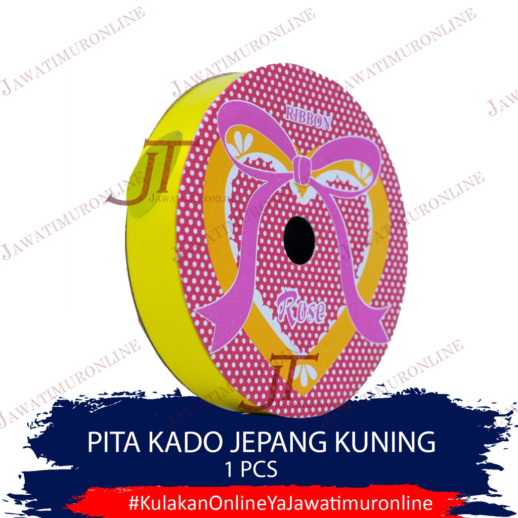 Pita Jepang / Pita Kado Jepang KILAP Kuning