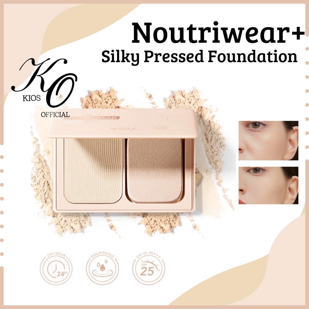 You Noutriwear+ Silky Pressed Foundation | Two Way Cake | Bedak Padat