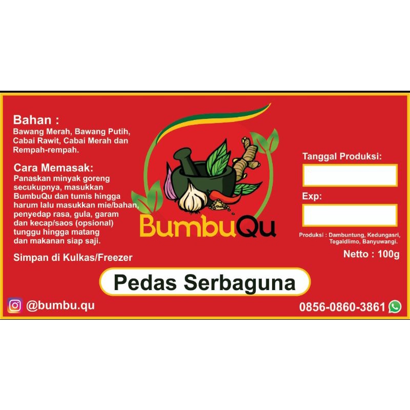 

Bumbu.Qu Bumbu serba guna