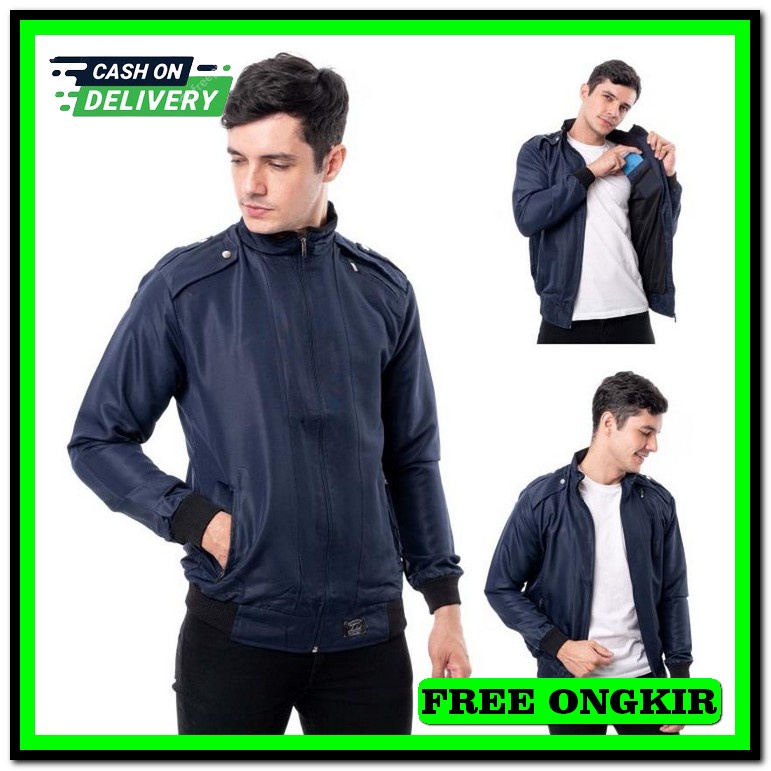Brand.Ori Promo Jaket Motor Harian Anti Air Dan Anti Angin Bahan Tebal Dan Trend Jaket Taslan Pria J
